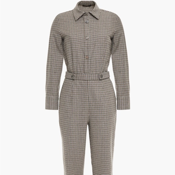 Maje Houndstooth Print Jumpsuit - Picture 1 of 2